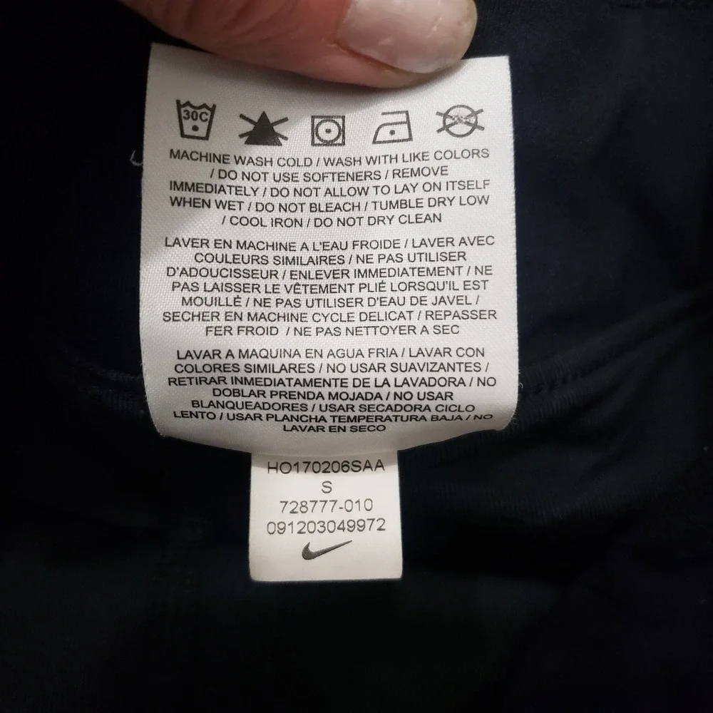 Nike Skort Women Small Black Dri-Fit Tennis Golf Pull On Outdoors Sports